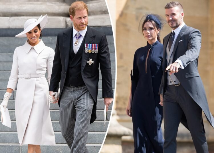 Prince Harry and Meghan friendship over with the Beckhams?